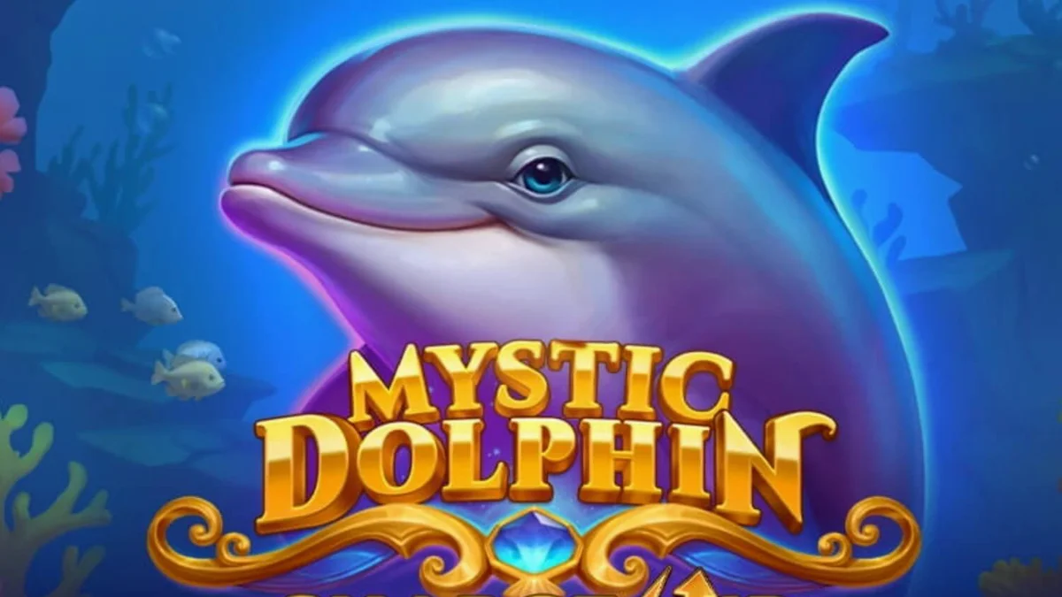 Tampilan visual slot Mystic Dolphin Charge Up dengan tema bawah laut yang cerah